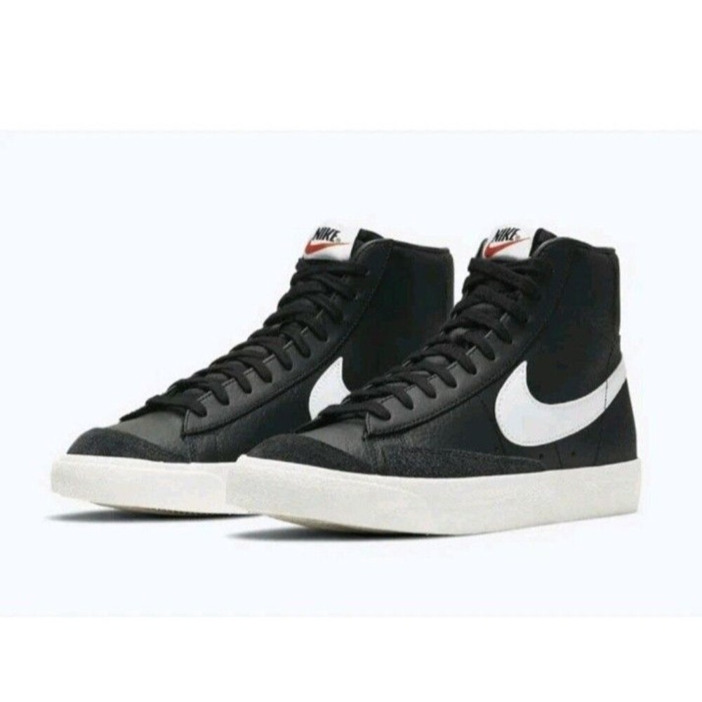 Nike Blazer Mid '77 VNTG Black Sail Off White  Men's Retro Size M 8.5/ W 10 image 2